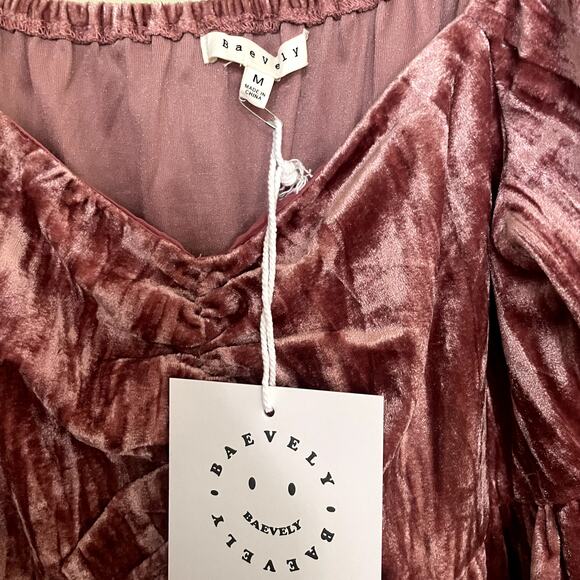 Baevely USA NWT Velvet Boho Dress Size Medium - Picture 3 of 4